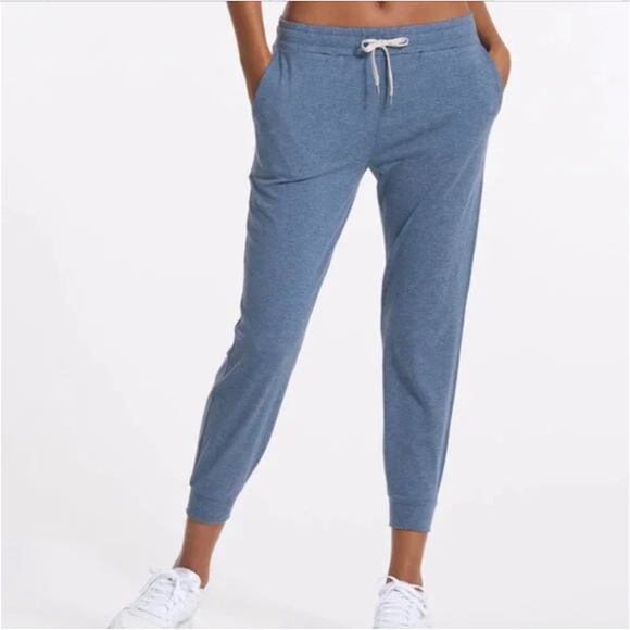 Vuori Women's Performance Jogger Azure Heather Blue Gray Medium Soft Stretch - Picture 1 of 6